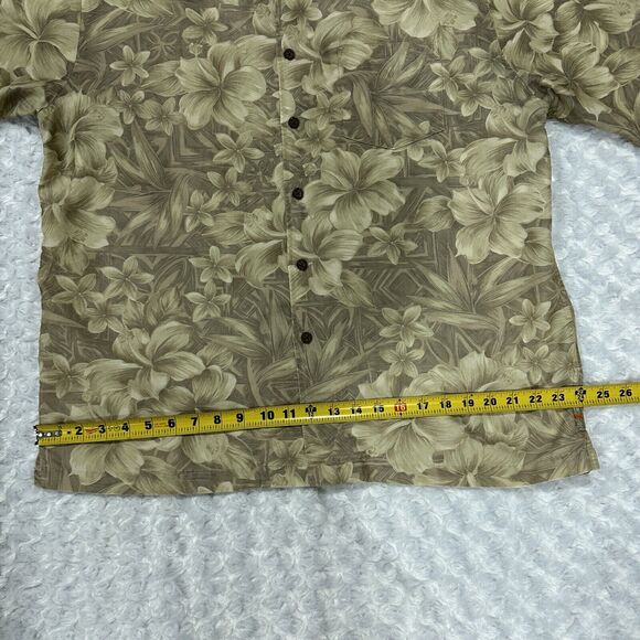 Quiksilver Edition Hawaiian Short Sleeve Button Up Shirt Size Large - Picture 5 of 8
